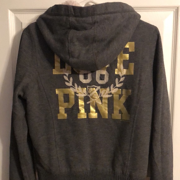 VS PINK 1986 peacoat teddybear lined jacket size small - Picture 4 of 10